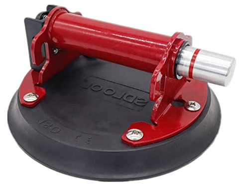 MEIVIYA Colocador de Juntas de Granito 8,9 Pulgadas aspiración Ventosa Levantador de Servicio Pesado for Piedra de baldosa Granito de mármol de mármol Elevador con Mango de Metal(9Inch)