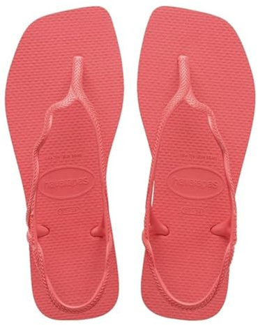 Havaianas - Soleil, Sandali A T Da Donna Eleganti, Resistenti E Confortevoli, Chiusura Posteriore, Cinghie Ondulate E Suola Con Bordi Squadrati
