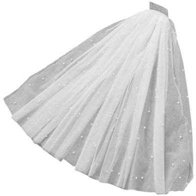 GAOSHA Hochzeitsschleier mit Haarkamm Verlobung Event Brautschleier Hochzeitskleid Kopfbedeckung Elegant Strand Hochzeit Schleier Kopfbedeckung