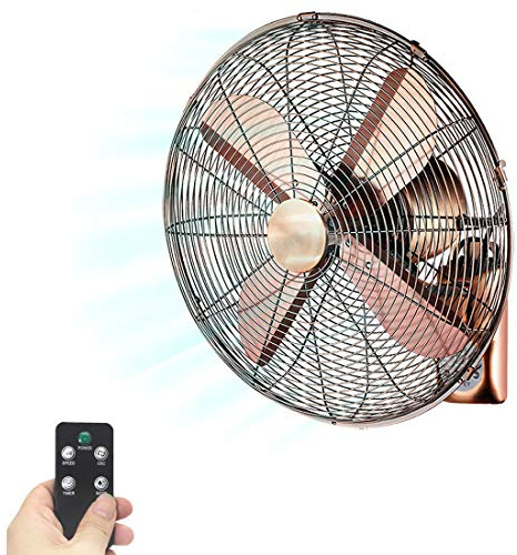 OLSKFUH Ventilatore oscillante Silenzioso di Raffreddamento - Ventilatore a Parete con Telecomando - Raffreddamento Estivo per casa/Industria/Ufficio/Palestra, 14 Pollici,Mechanical-16In
