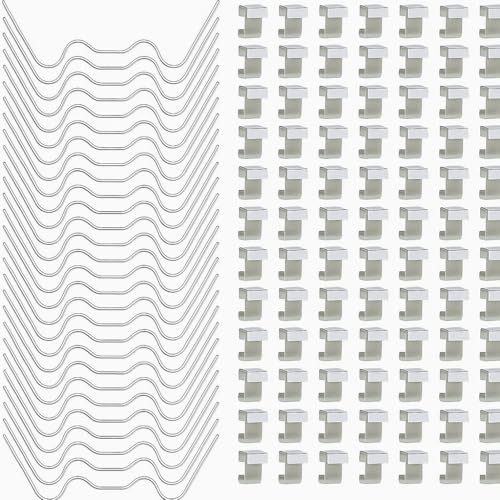 120pcs Greenhouse Glass Clips, Window Clips for Glass House, W Clips for Glass Panes, Stainless Steel Strong Green House W Clips, W Spring Clips Greenhouse Glazing Stay