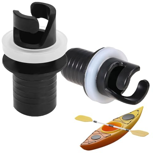 AONAYO 2 Stück Schlauchboot Ventiladapter,Sup Adapter,Sup Ventil Adapter,Kajak Pumpe Ventil Adapter, Schlauchboot Ventile Schlauchadapter Stecker,Sup Pumpenadapter Wiederverwendbar,Für Luftventil