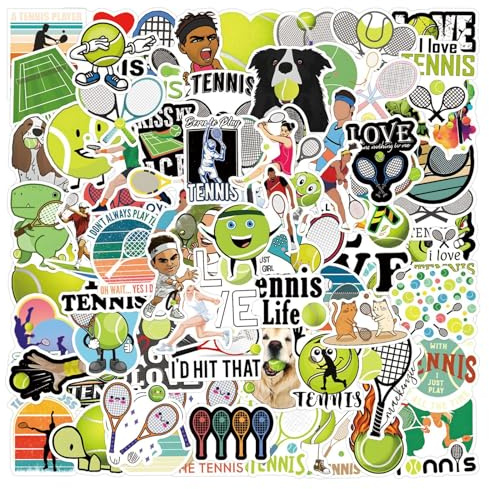 100 adesivi da tennis graffiti per skateboard, snowboard, bagagli, laptop, valigia, moto, bottiglie d'acqua, bicicletta, computer, notebook, tennis, per ragazzi e adulti