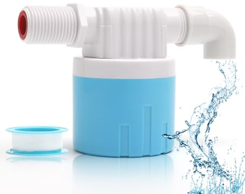 Valvola a galleggiante per serbatoi d'acqua, Valvola a galleggiante automatica da 3/4 pollici con attacco laterale – Valvola regolabile del livello dell'acqua per serbatoi d'acqua, stagni per pesci