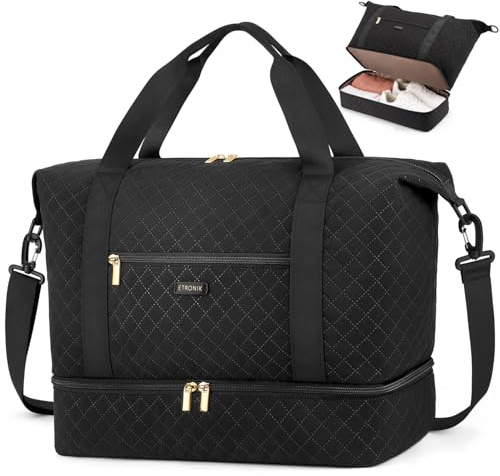 ETRONIK Bolsa de Viaje 40x30x20 para Ryanair, Bolsa Deporte Mujer Gimnasio