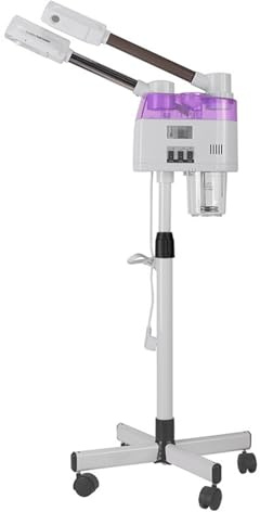 2 in 1 Gesichtsdampfer, 800W Gesichtssauna Verdampfer mit 680ml Wassertank und 360°Drehbaren Düse Dampf, Professioneller Gesichtsdampfer für Haushalte, Schönheitssalons, Spas