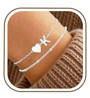 Smilya Armband Gold für Damen Hypoallergenes Armband Mit Herz Gold Armband Mit Namen Armbänder für Damen Gold Bracelet for Women