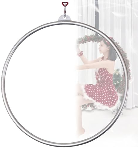 Anello aereo per danza, fitness e allenamento yoga, cerchio in acciaio inox, 90 cm