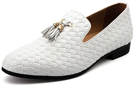 MEIJIANA Herr Loafer Bröllop Mockasiner för Män Läder Penny Loafers Män Klassiska Mockasiner