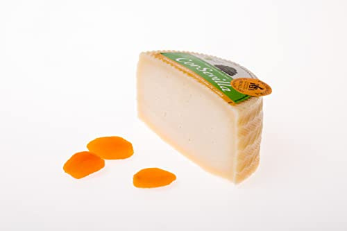 Corsevilla - Queso Curado Cabra Leche Cruda - Sabor Intenso - Tierno - Perfecto Para Maridar Con - Vino Tinto - Frutos Secos - Picos - Pan - Mitades de 2.8 kg (1.4 kg aprox.)
