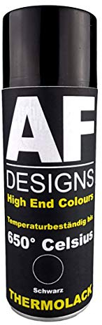 Thermolack Spray Spraydose Ofenlack Auspufflack Hitzebeständig 650 °C Schwarz 400ml Schützt Motor und Auspuff vor Rost