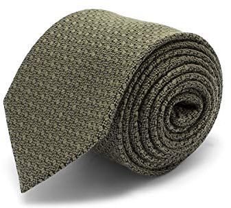 BRERA 67 elegante Corbatas de Hombre de lana y seda con lunares verde botella, Corbata 148x8 para trajes de hombre para boda, Accesorios Hombre elegante