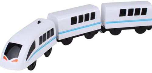 Uposao Elektrische Lok Holzeisenbahn Zug Elektrische Hohe Geschwindigkeit Spielzeug Zug Batteriebetriebene Magnetisches Zugspielzeug Kinder Spielzeuglok Junge Mädchen Kleinkind Geschenk