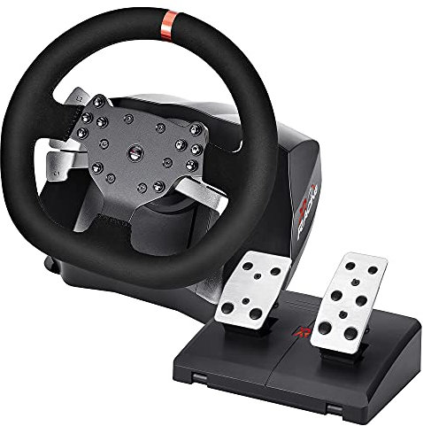 X-Rocker XR Racing Pro Steering Wheel with Floor Pedals, 270/900 Degree Driving Gaming Controller for PS4 / Xbox One/PC/Switch