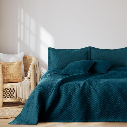 AmeliaHome Tagesdecke 240x260 cm Bettüberwürf zweiseitig Ultrasonic Ophelia