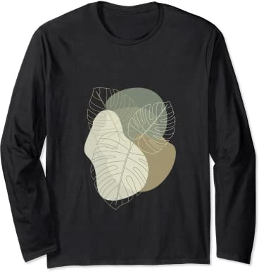 Monstera Variegata Deliciosa Dubia Indoor Plant Decorative Picture Long Sleeve T-Shirt