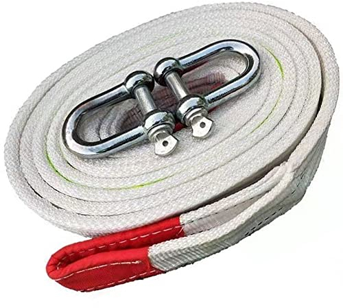 ZZDZW Abschleppseil Auto,Abschleppseil 5t/10t/15t/20t,Hochfeste Abschleppgurte 4m/5m/7m/9m Nylon Erholte Schwerlastschlepper Mit 2 Haken,Windenseil Abschleppband Für Notfall Abschleppgurt