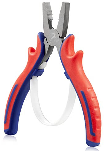 GOLD DEER 5 Mini Lineman's Pliers Combination Plier with Wire Cutter Serrated Jaw, CRV Steel Body with Teflon Finish and Professional Handle, Side Cutter for Electrical Mechanical Work Jewelry Making