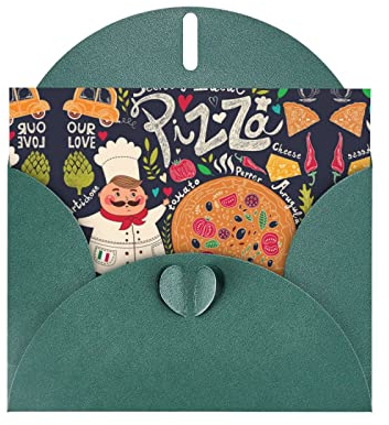 AMACAY Chef Pizza Grußkarte Motivationskarte Dankeskarte Gedenkkarte Party Einladung