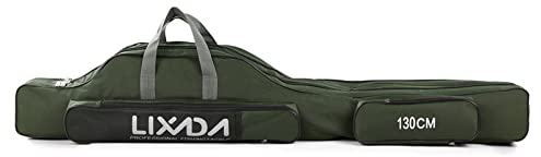 Angelzubehör-Tasche,KOCAN 100 cm/130 cm/150 cm Angeltasche,tragbar,zusammenklappbar,für Angelruten,Rollen,Angelruten-Ausrüstung,Tackle-Werkzeug,Tragetasche,Träger,Reisetasche,Aufbewahrungstasche,Organ