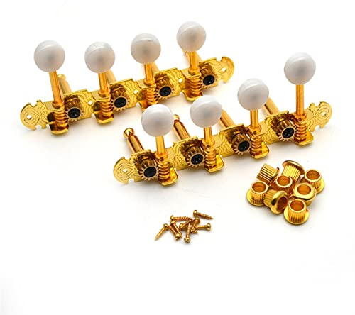 Guitar String Tuning Peg 1 Set Mandolin Machine Heads Tuners Tuning Keys Pegs For Mandolin Instrument Gold Nickel Plated (Color : Gold 1R1L)