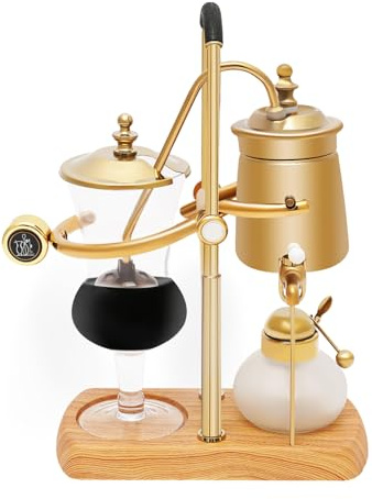 biniliubi Luxury Royal Family Balance Syphon Siphon Kaffeemaschine SiebträGermaschine Espresso Abschlagbox Kaffeemaschinen Barista Zuhause Verbesserter
