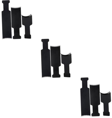 minkissy 9pcs Hair Coloring Comb Hairbrush Board for Barber Hair Streaking Kit Brush for Tint Brush Tool