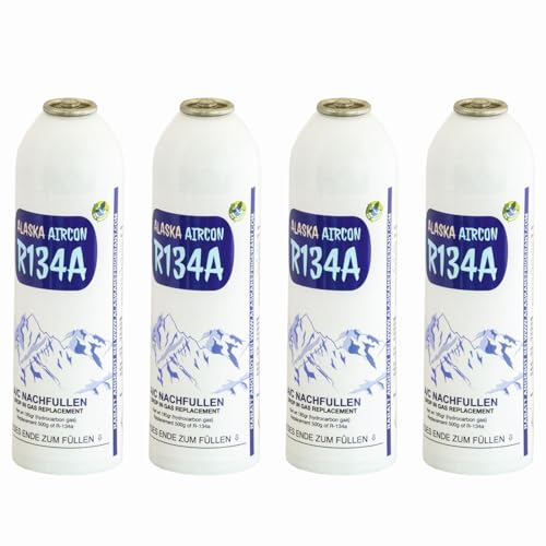 ALASKA@ R134a 2KG Gas Flash Reemplazo Refrigerante Llenado del Aire Acondicionado para DIY