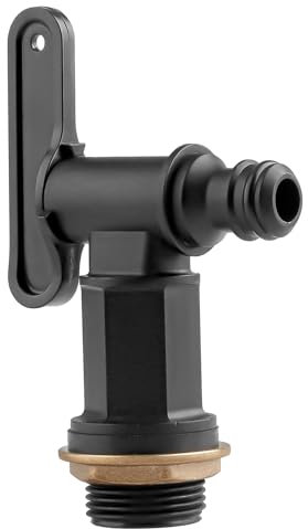 Vanyibro Water Butt Tap, BSP Thread Replacement Tap with Plastic Snap-Fit Connector for Rain Barrels and Home Brewing