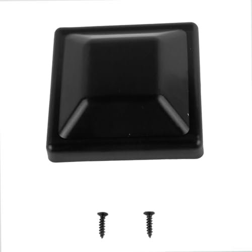 Fence Post Caps 3 x 3 Inch,Fence Post Toppers,Black Plastic Fence Post Cap,