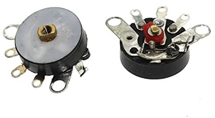 1000 STÜCKE Gerader Winkel-Radiopotentiometer RV12MM B103 10K B503 50K Leistungsverstärker-Lautstärkepotentiometer mit Schalter (Farbe: B103 10K)(B103 10k)