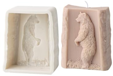 Moldes Silicona para Velas Animales Vela Resina Epoxi Jabón Decoración del Hogar Moldes Silicona para Escayola Moldes Silicona para Fondant