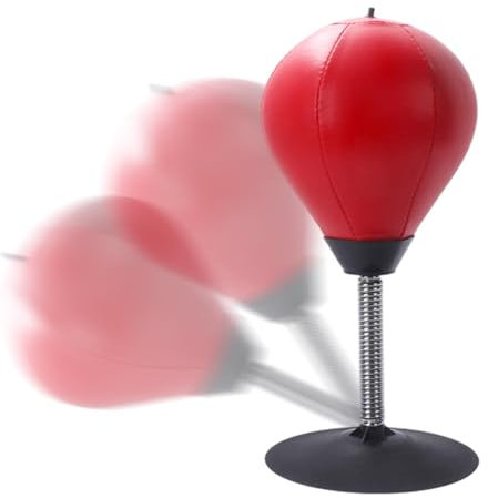 Schreibtisch-Boxsack, Stressabbau-Boxsack, Punching-Ball mit Saugnapf, Stress-Buster-Boxsack, Desktop-Boxsack, Übungsreaktionsgeschwindigkeit, zuverlässige Konstruktion für Kinder