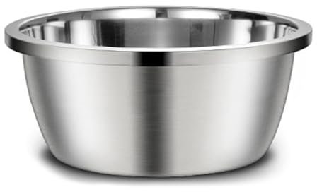 DLUKENY Large Stainless Steel Dog Bowls Metal Premium Bowl For Pets Sturdy And Thick Smooth Metal Food And Water Dishes