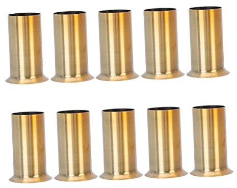 Homoyoyo 10 Piezas de Fundas para Base de Lámpara de Hierro Dorado, Accesorios de Iluminación Resistentes y Fáciles de Instalar para Decoración del Hogar
