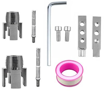 10 Pcs Filiera Per Filettatura, Filettatrice Per Tubi Idraulici Per Trapani Elettrici, Kit Filettatura Maschio E Femmina,Filettatrice Manuale,Maschi Per Filettatura, Utensile Per Filettare Tubi Pvc