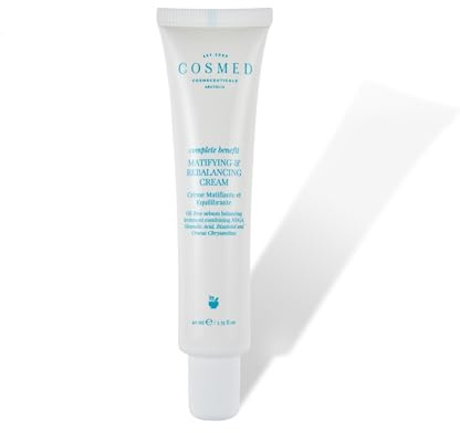 Cosmed Matifying & Rebalancing Cream – Mattierende Feuchtigkeitscreme für fettige & zu Akne neigende Haut – Reduziert Glanz, verfeinert das Hautbild & spendet leichte Feuchtigkeit – 40 ml