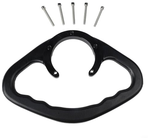 Violiica Mango de pasajero de motocicleta para Yamaha R1/R6/MT Series – Barra de agarre de tanque de aleación de aluminio CNC, diseño antideslizante, compatible con modelos 1998-2020 (negro)