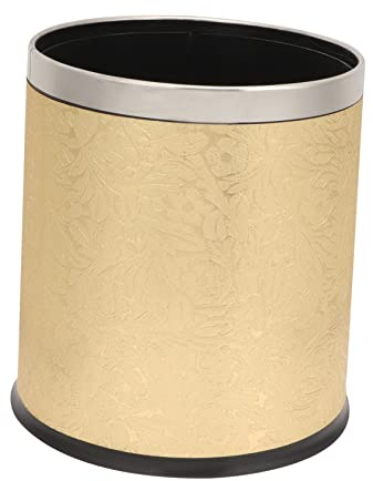 LABRIMP Cubos de Basura Redondos para Cocina y Oficina Papelera Doble Capa Resistente para Almacenamiento de Desechos