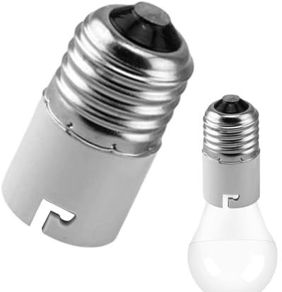 Convertidor de zócalo de bombilla | Convertidor de zócalo de lámpara a bombilla | Convertidor de adaptador base de bombilla para ventiladores de techo ligero | PC 100V-250V + metal | PE