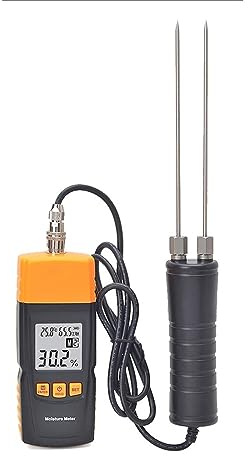 Misuratore di umidità del legno Misuratore di umidità digitale Misuratore di umidità del legno portatile 2~70% Igrometro elettrico for la lavorazione del legno