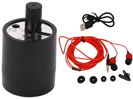 Detección de Fugas de Agua, Amplificador de Tubería, Detector de Escucha de Voz Sensible, con Gato de Auriculares de Carga, para Varios Pisos, Materiales de Tubería