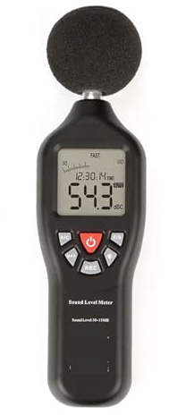 Fonometro, Rilevatore di rumore automatico portatile Misuratore di livello sonoro digitale Misuratore di rumore di precisione portatile