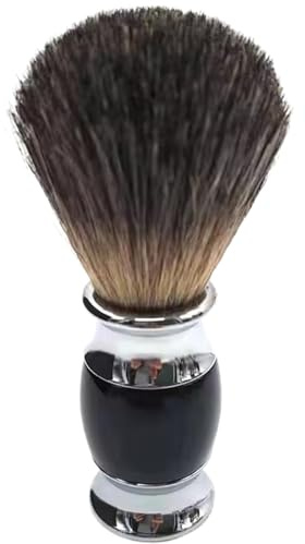 Brocha de afeitar de tejón Pelo de tejón ultrasuave con mango cómodo Genera espuma espesa y lujosa Brochas de afeitar ideales para el día del padre