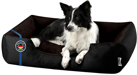 BedDog Hundebett LUPI Hundekissen Hundekorb mit Waschbarem Bezug | Hundesofa Schlafplatz und Liegeplatz für Alle Hunderassen, Formstabil Gepolstert, Sechs Größen von S bis XXXL