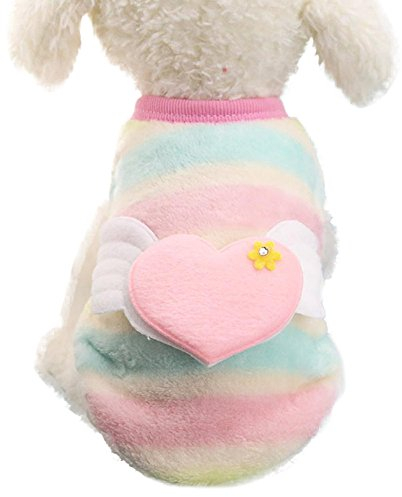 sunnymi Mode niedliche Kleine Haustier Hundebekleidung Schöne Hund Katze Winter warme Pullover Welpen Mantel Jacke Kleidung Kostüm Bekleidung für Walking Jogging (XXS, Mehrfarben C)