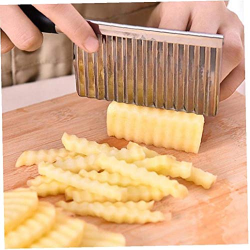 1pc Kartoffelschneider, Gemüseschneider, Chipper Chip Cutter, Wellig Kartoffelchip Teigschneider, Kartoffel Gezahnt Cutter Küchenschneidewerkzeug Für Gemüse, Kartoffeln, Zwiebeln