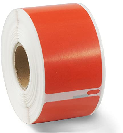 BETCKEY - 1 Rollo 99012 Etiquetas de Color(Rojo) Compatible con DYMO S0722400, 36mm x 89mm, 260 Etiquetas de Dirección Grandes para LabelWriter 450, 4XL, No se aplica 550 o 5XL