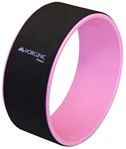 Yogahjul | Halkfritt | Multifunktionell | TPE+PP| 30x13 cm | Svart och rosa| RY-01 |Mobiclinic
