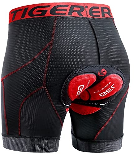 X-Tiger Cykelunderbyxor för män med 5D sittdyna cykel MTB underkläder Pro Bike Boxer storlek korta byxor
